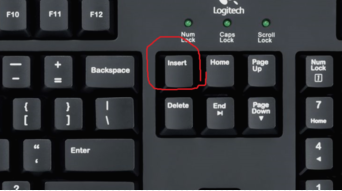 word打字覆蓋后面字體