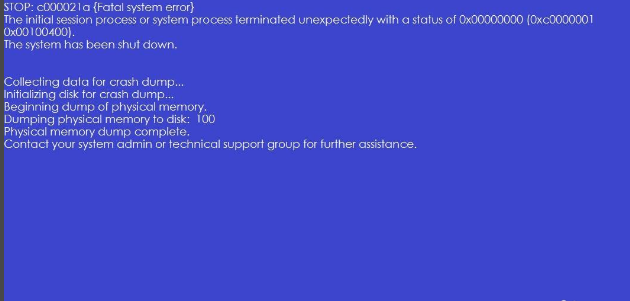 解答電腦開機藍屏常見原因