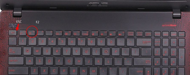 教您華碩筆記本如何進入bios設(shè)置界面