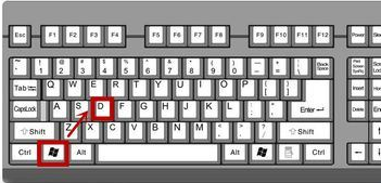 顯示桌面 顯示桌面