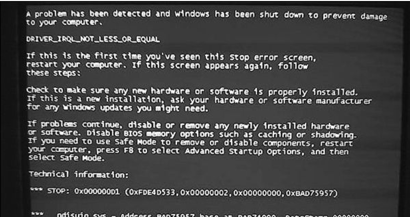 電腦一開機(jī)就藍(lán)屏