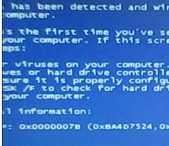 電腦藍(lán)屏 電腦藍(lán)屏